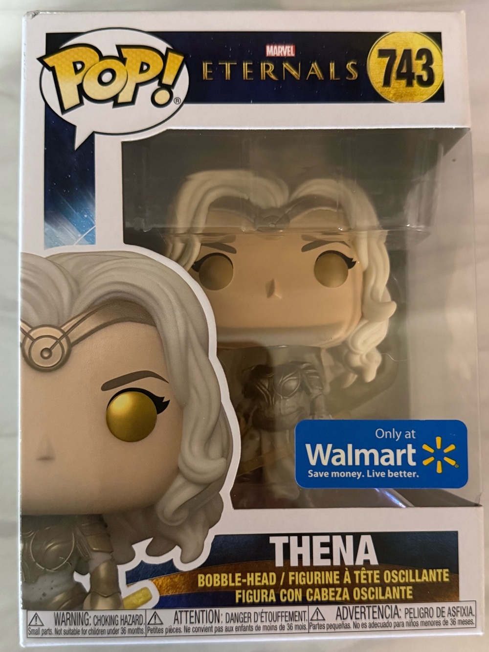 Funko POP! Marvel Eternals Thena Vinyl Figure - White & Gold